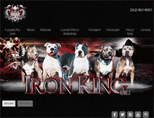 Tablet Screenshot of ironkingkennels.com